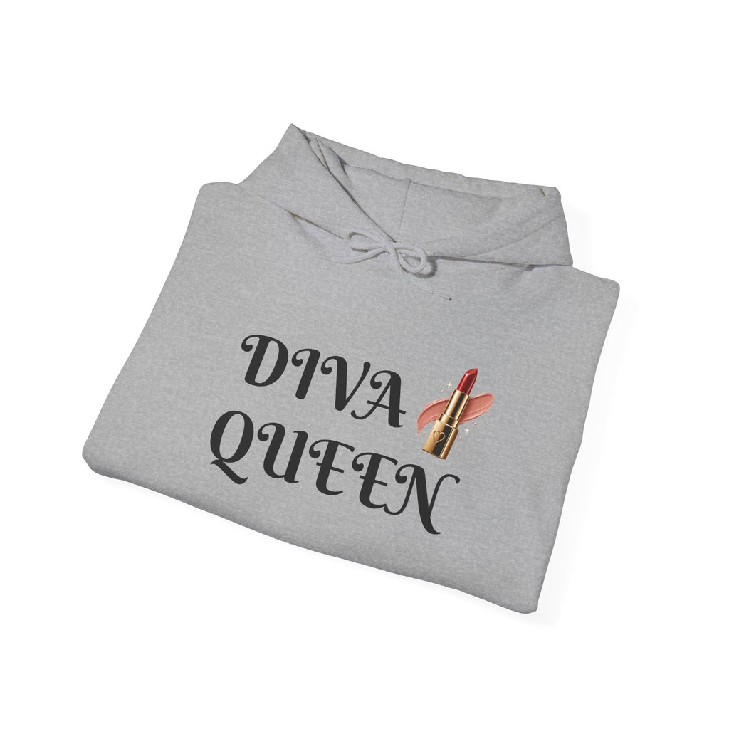 Diva Queen Hoodie — Feminine Lipstick Graphic Pullover