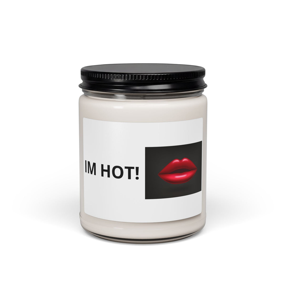 Soy Candle — “I’m Hot!” Red Lips Scented Candle, 9 oz