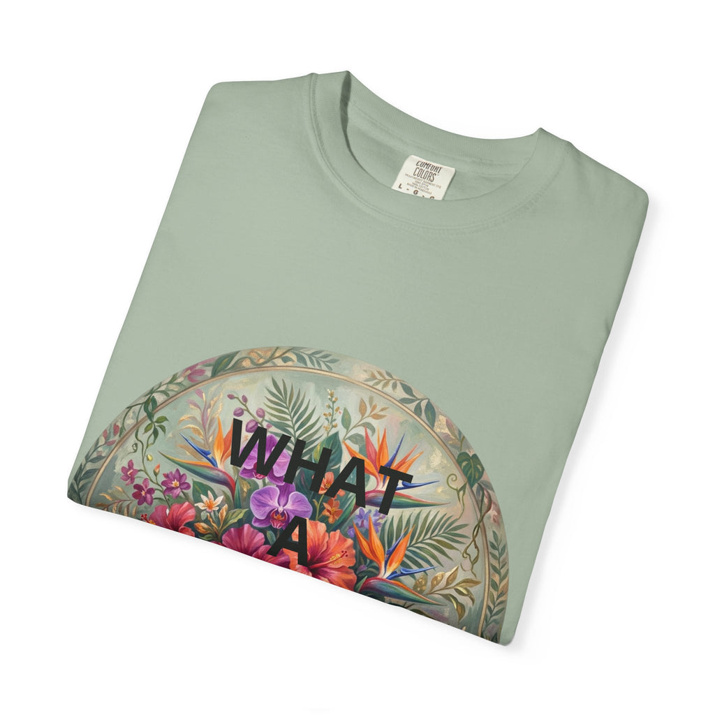 Floral 'What a Wonderful' Graphic T-Shirt