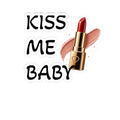 Kiss Me Baby Lipstick Sticker — Cute Cosmetic Vinyl Kiss-Cut Decal