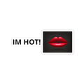 “IM HOT!” Kiss-Cut Sticker — Red Lips Graphic Sticker