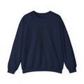 Crewneck Sweatshirt — "If U Don't Want To See Me, Then Close Ur Eyes" Minimal Text Tee