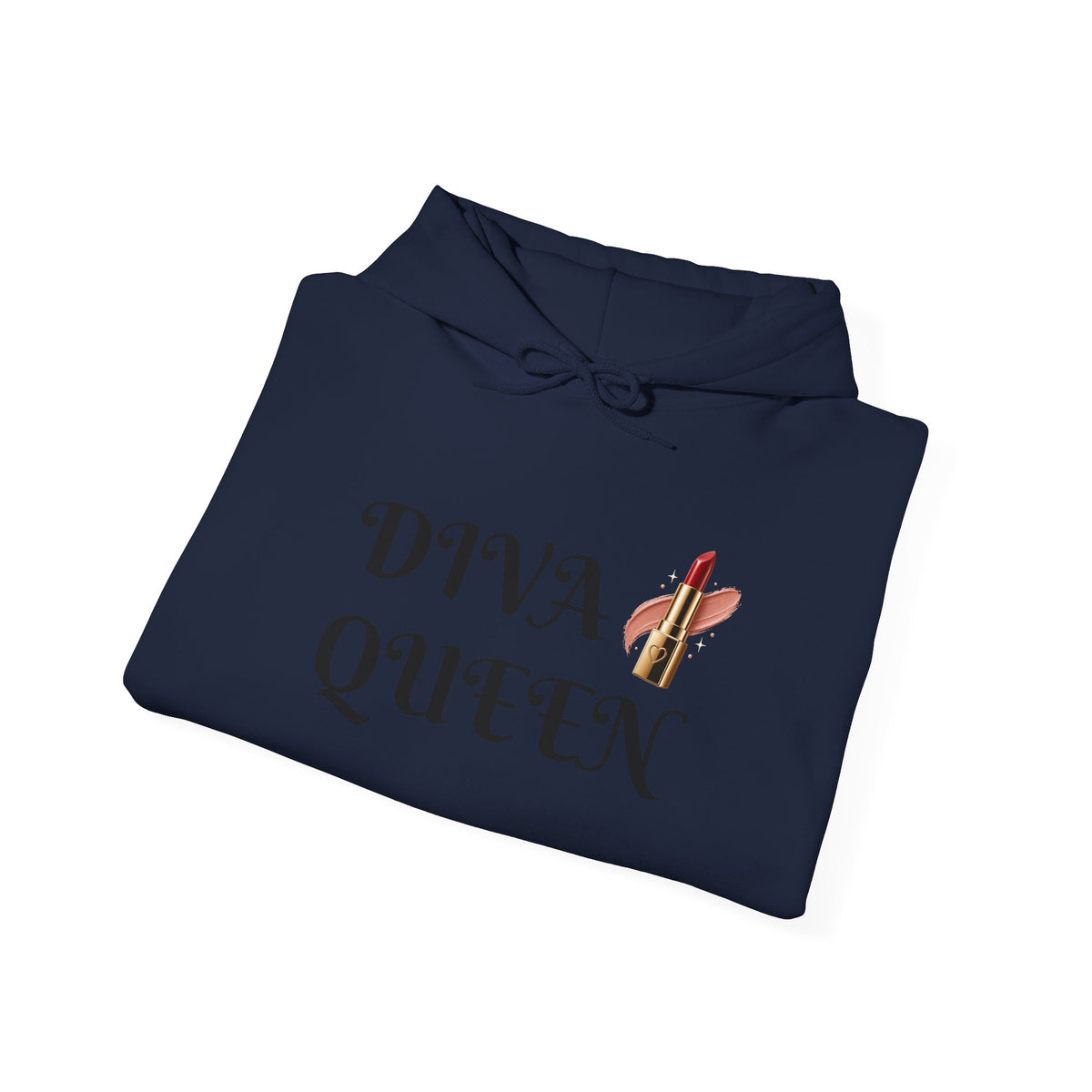 Diva Queen Hoodie — Feminine Lipstick Graphic Pullover