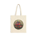 “What a Wonderful World” Floral Canvas Tote Bag