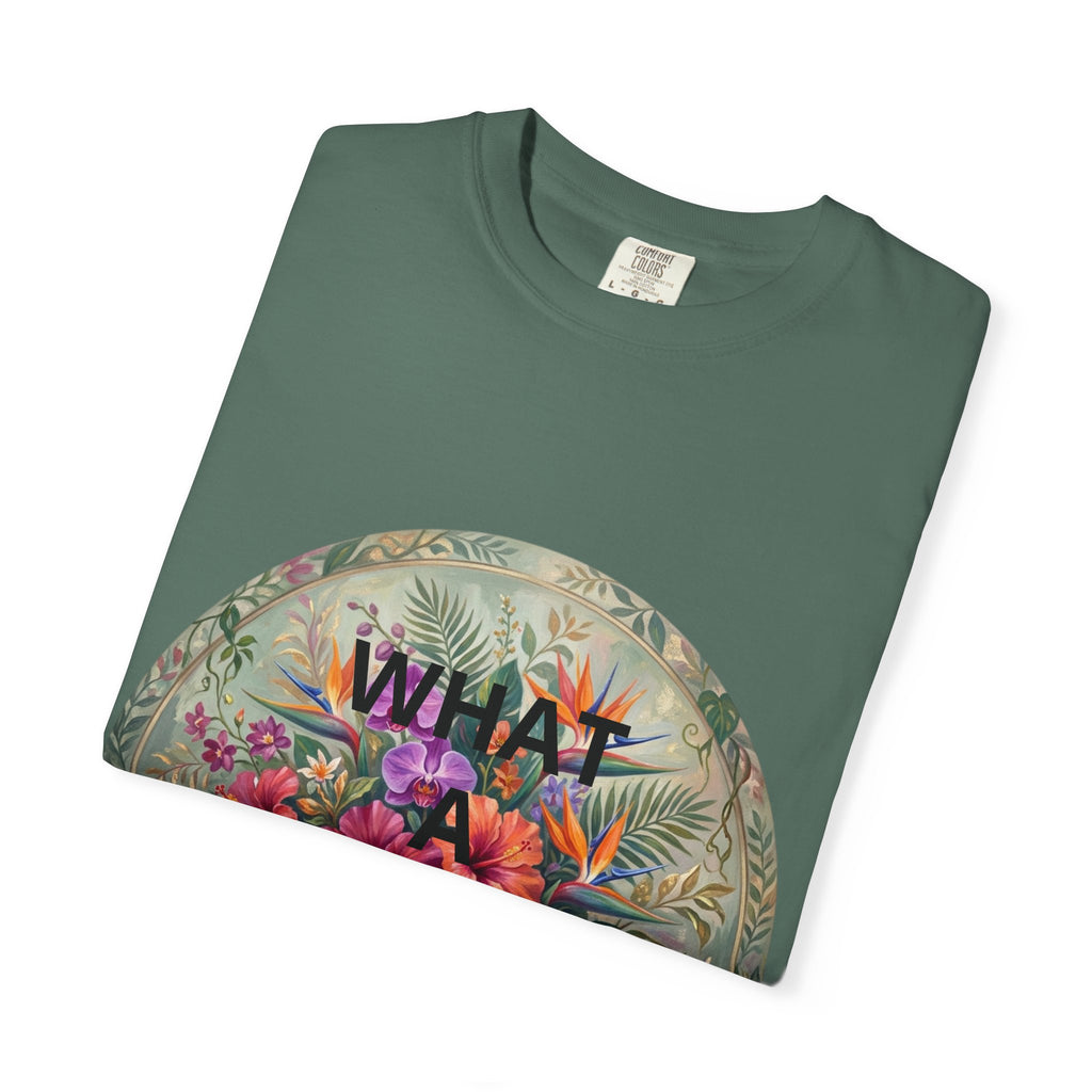 Floral 'What a Wonderful' Graphic T-Shirt