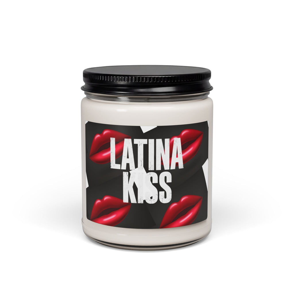 Scented Soy Candle — 'Latina Kiss' 9oz Aromatic Jar