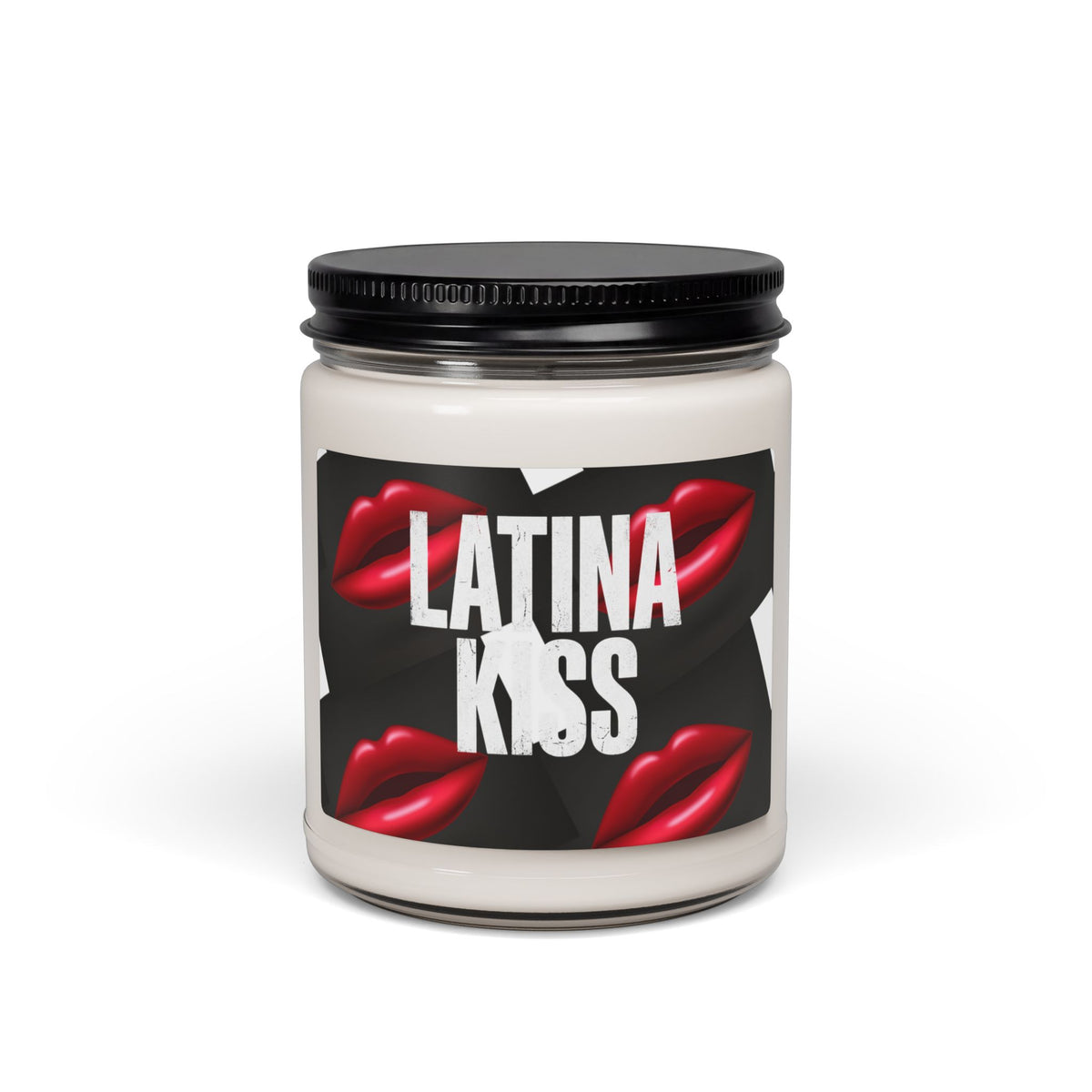 Scented Soy Candle — 'Latina Kiss' 9oz Aromatic Jar