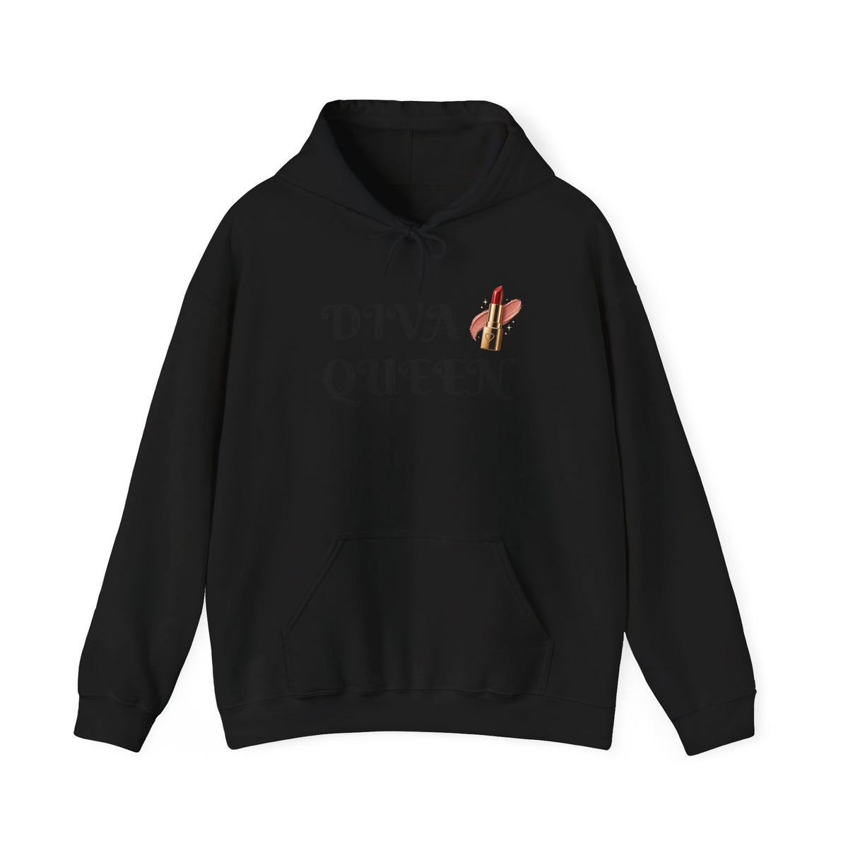 Diva Queen Hoodie — Feminine Lipstick Graphic Pullover