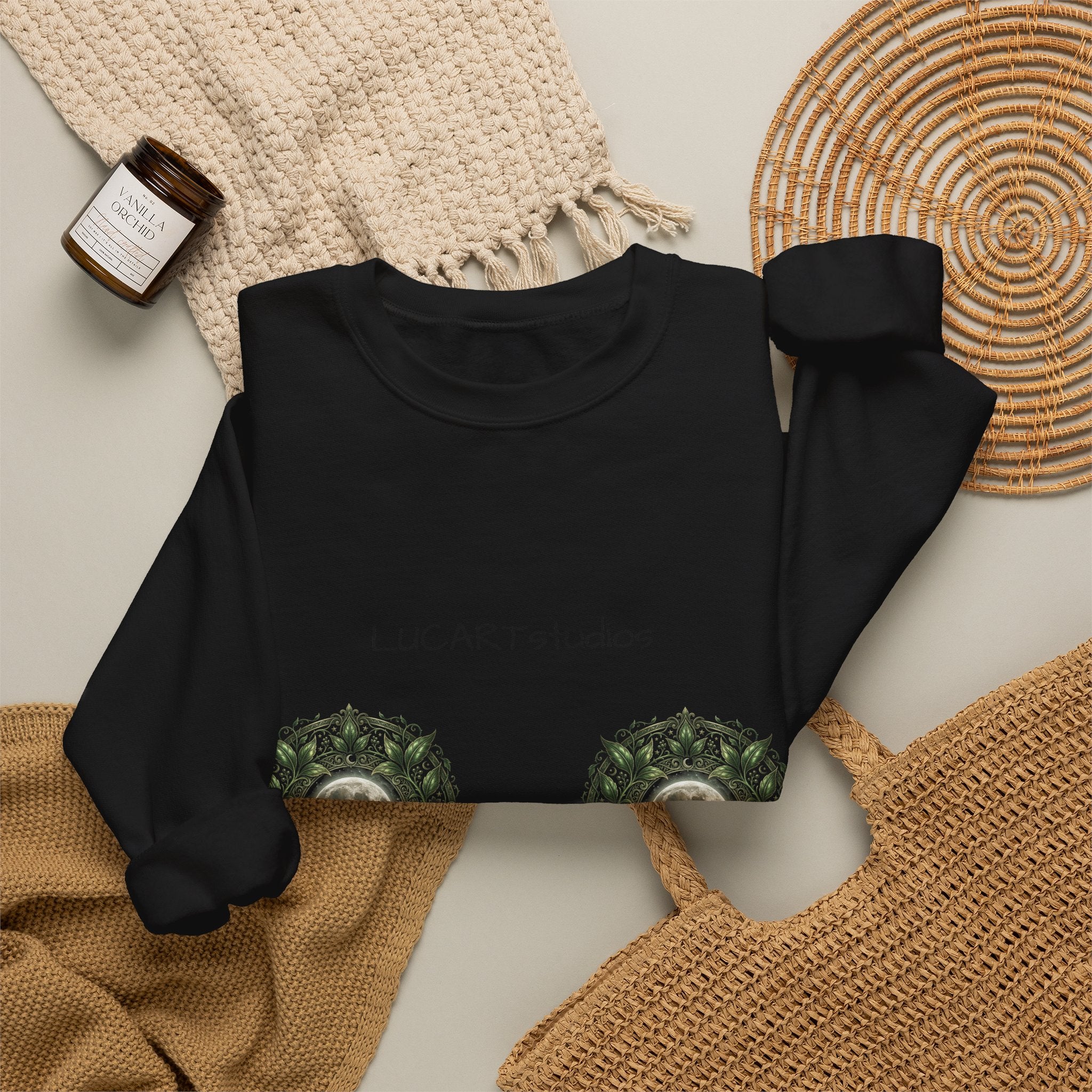 Mystic Owl Moon Crewneck Sweatshirt