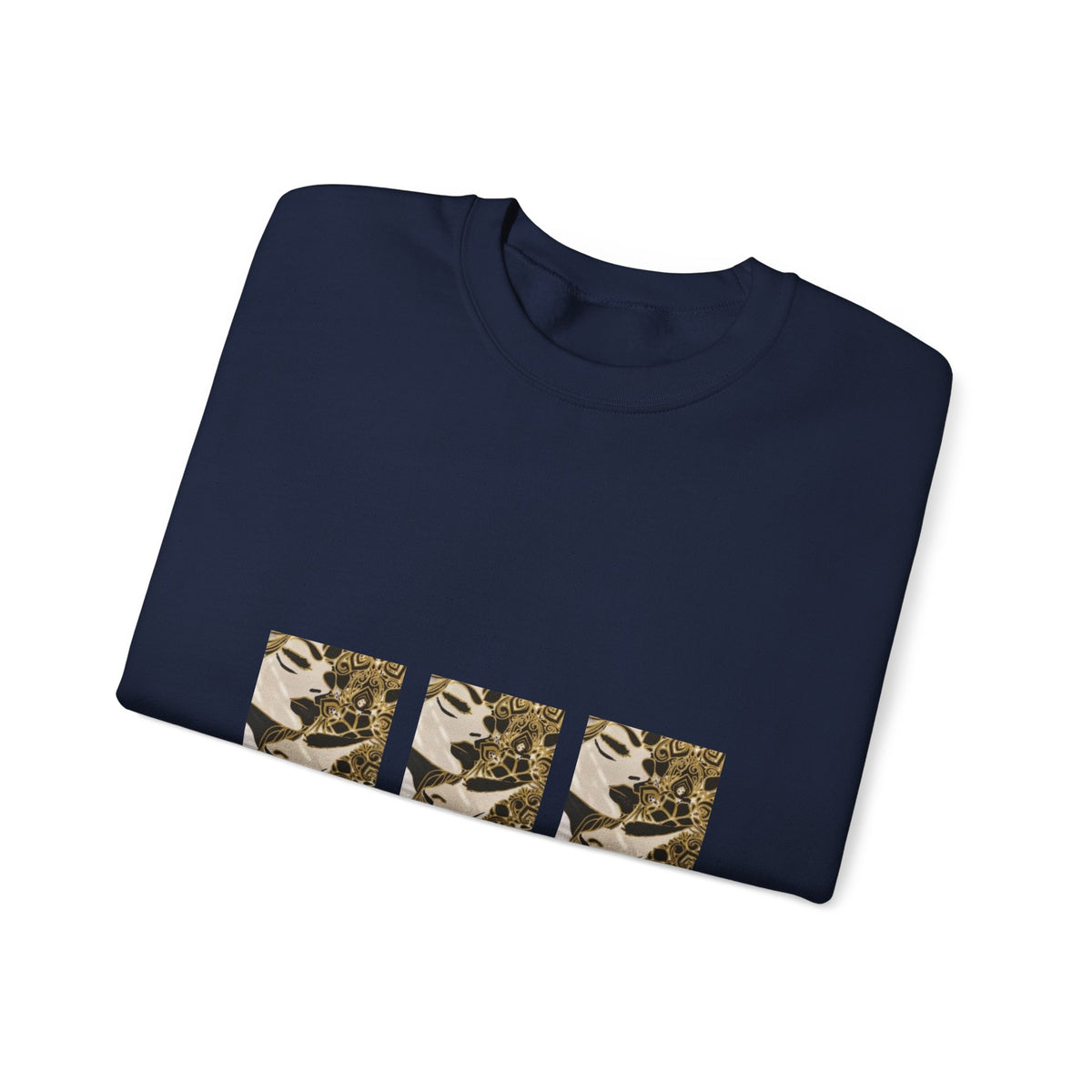 Retro Leopard Triptych Crewneck Sweatshirt