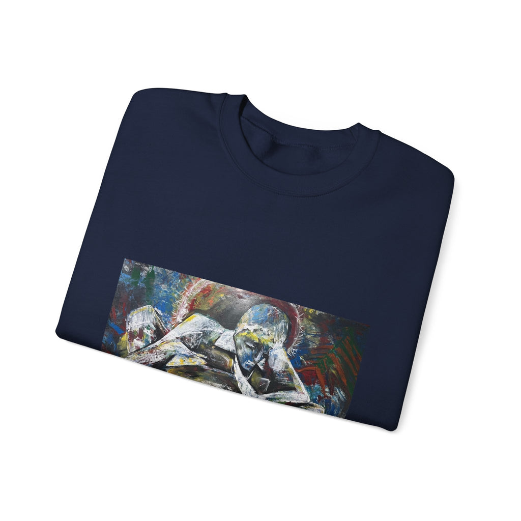 Artistic Figurative Crewneck Sweatshirt — "LucArtstudios" Graphic