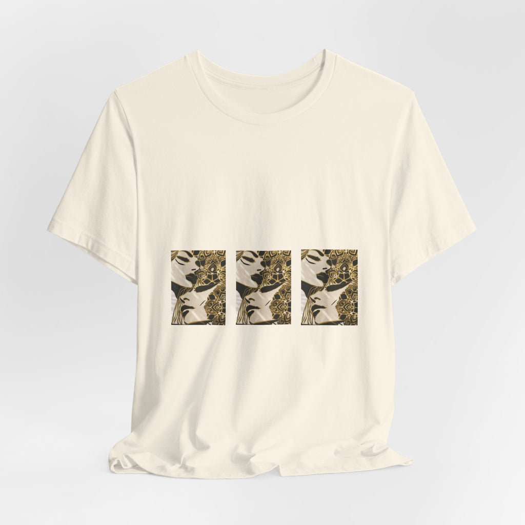 Vintage Botanical Triptych Tee — Retro Floral Graphic T-Shirt