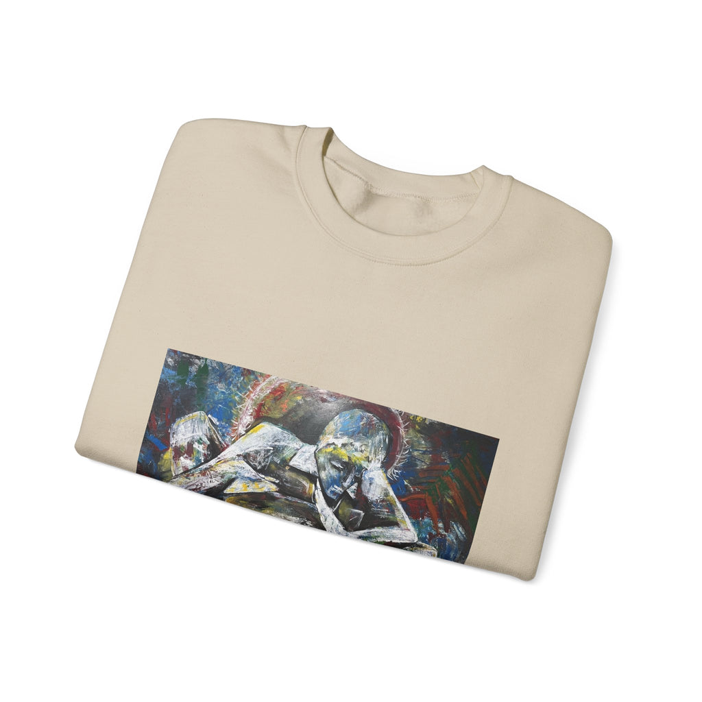 Artistic Figurative Crewneck Sweatshirt — "LucArtstudios" Graphic