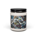 9oz Scented Soy Candle — Abstract Contemplation Art Jar (hand-painted figure design)