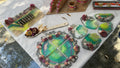 Handmade Resin Kitchen Decor | Dried Flowers & Shells – Artisan Epoxy Piece